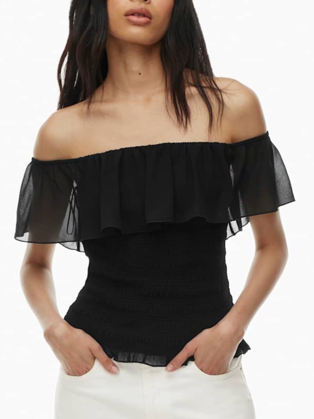 Aritzia Portobello Off-the-shoulder Top
